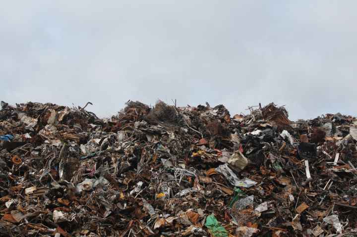 scrap metal trash litter scrapyard